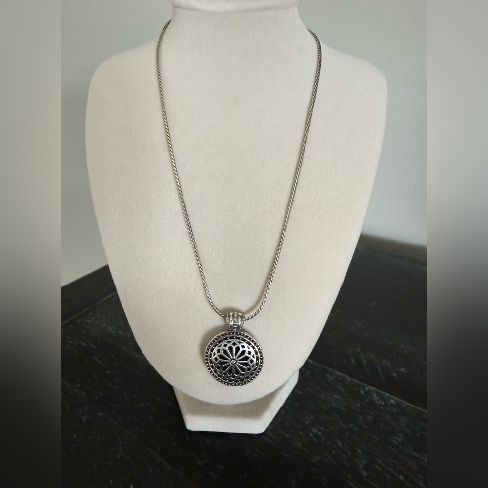 Brighton Silvertone Domenica Pendant Necklace NWT